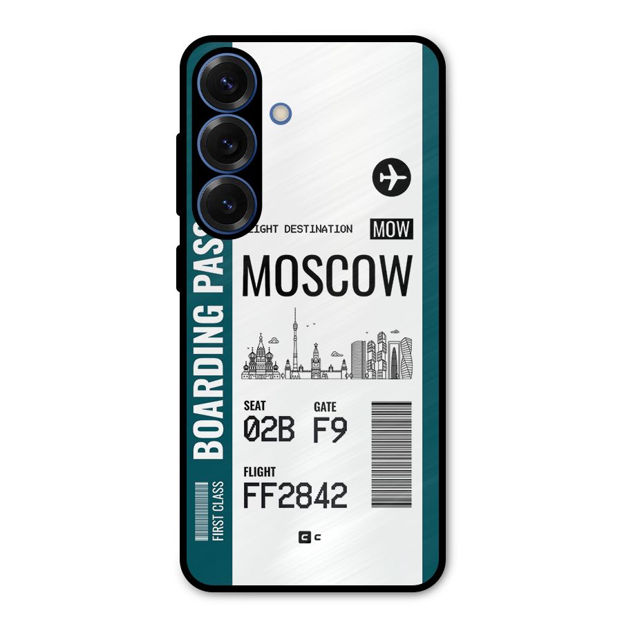 Moscow Boarding Pass Metal Back Case for Galaxy S25
