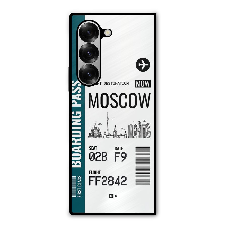 Moscow Boarding Pass Metal Back Case for Galaxy Z Fold6
