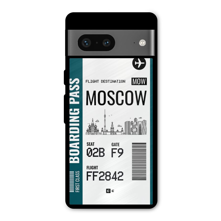 Moscow Boarding Pass Metal Back Case for Google Pixel 7