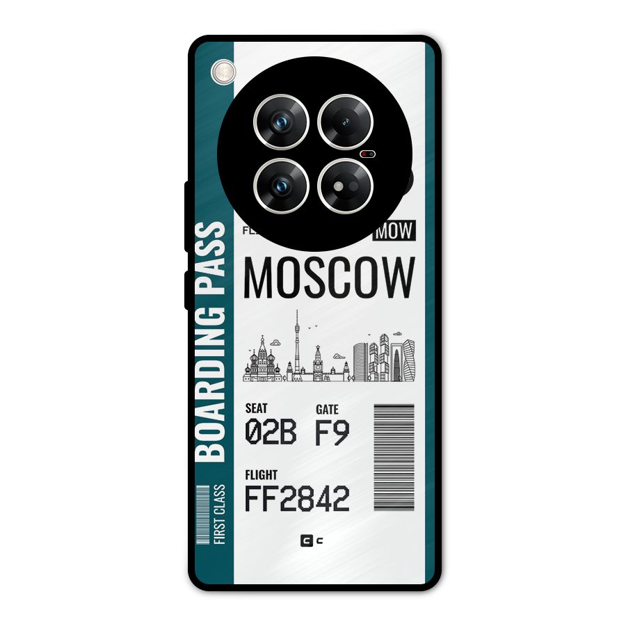 Moscow Boarding Pass Metal Back Case for Infinix Zero 40 5G