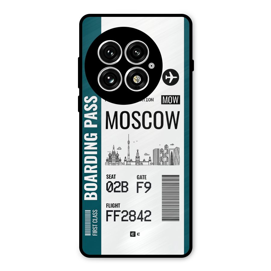 Moscow Boarding Pass Metal Back Case for OnePlus 13