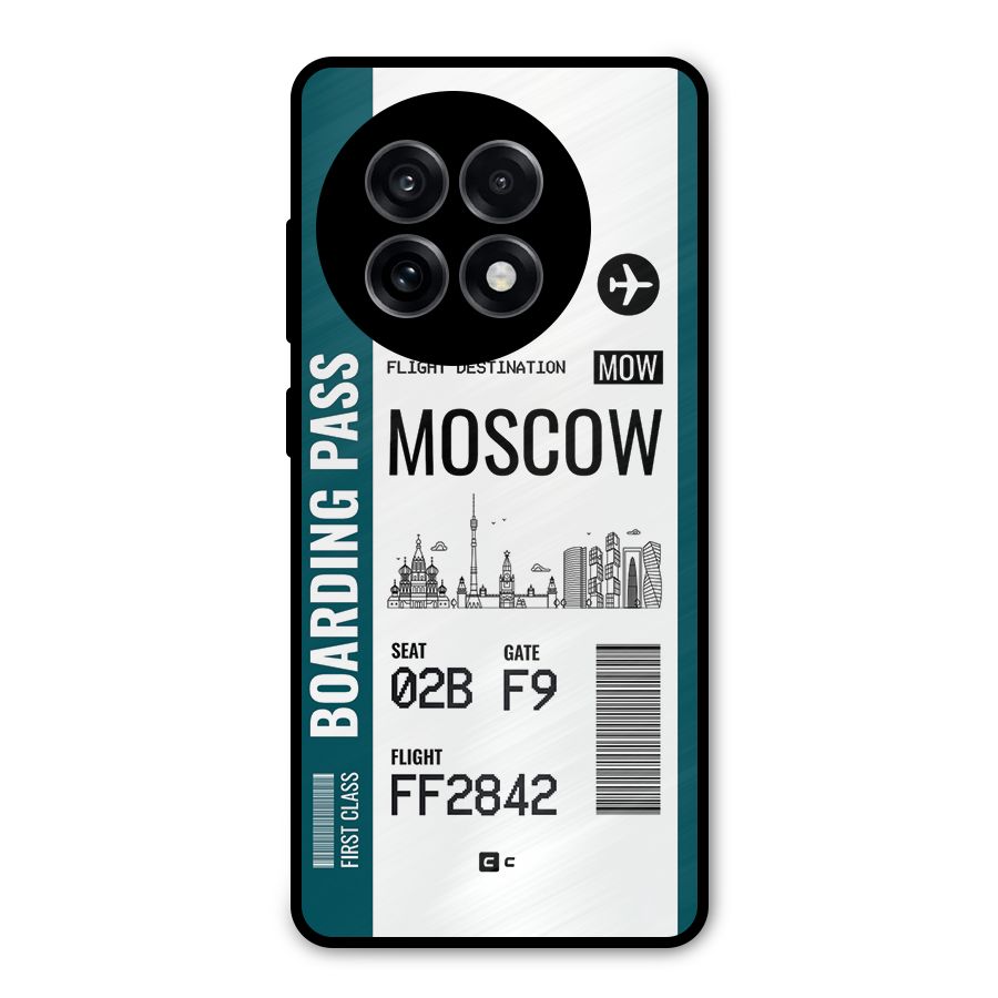 Moscow Boarding Pass Metal Back Case for OnePlus 13R