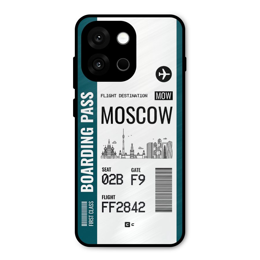 Moscow Boarding Pass Metal Back Case for OnePlus 13s