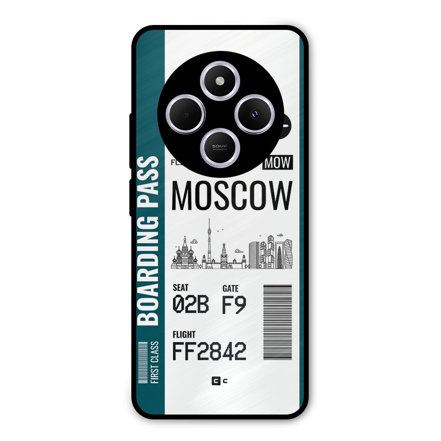 Moscow Boarding Pass Metal Back Case for Poco M7