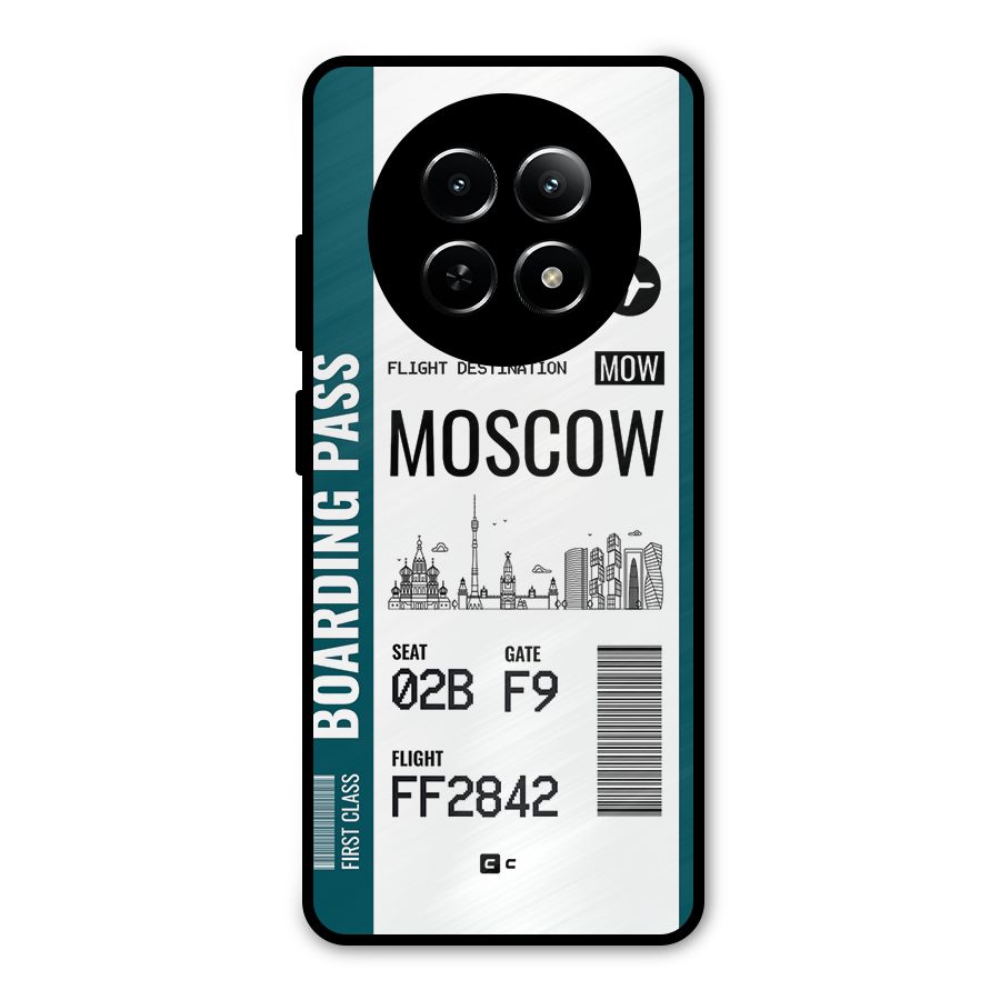 Moscow Boarding Pass Metal Back Case for Realme Narzo N65