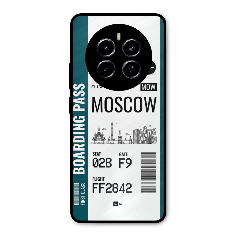 Moscow Boarding Pass Metal Back Case for Realme P1