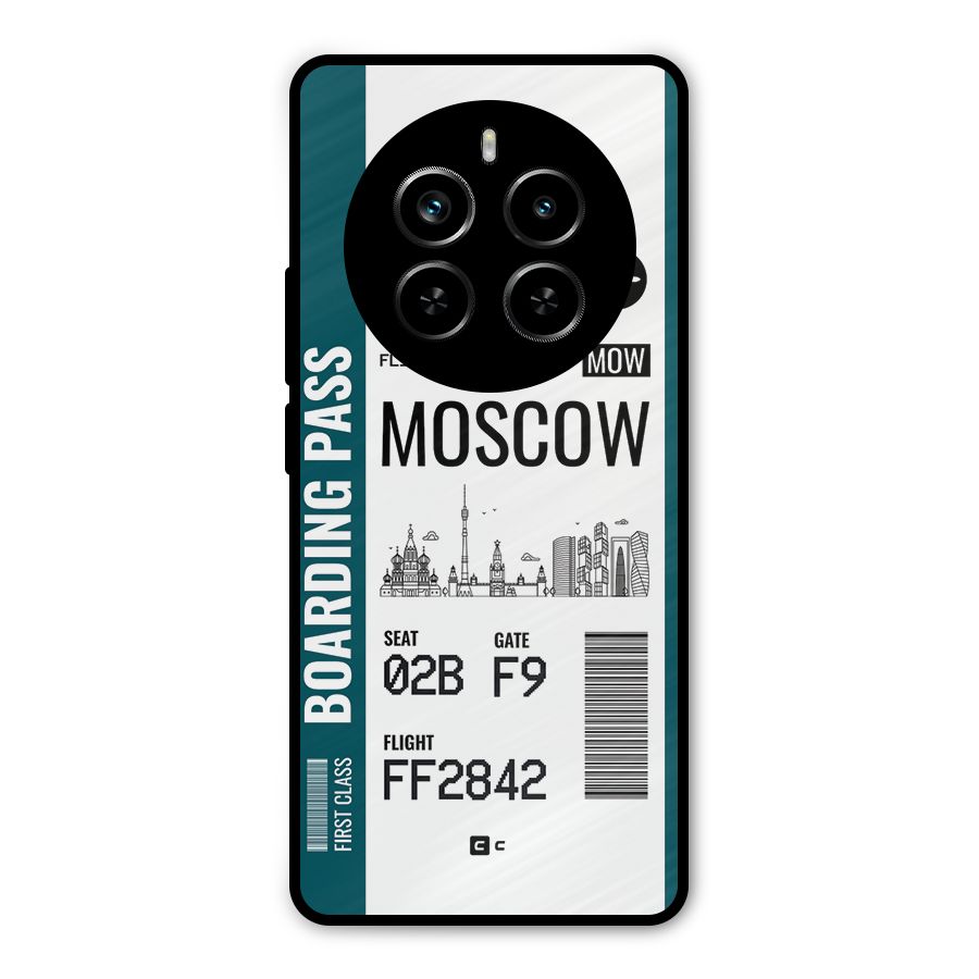 Moscow Boarding Pass Metal Back Case for Realme P1 Pro