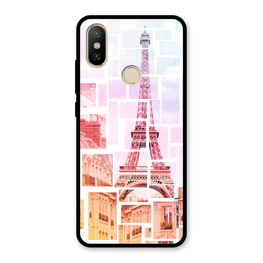 Mosiac City Glass Back Case for Redmi A2