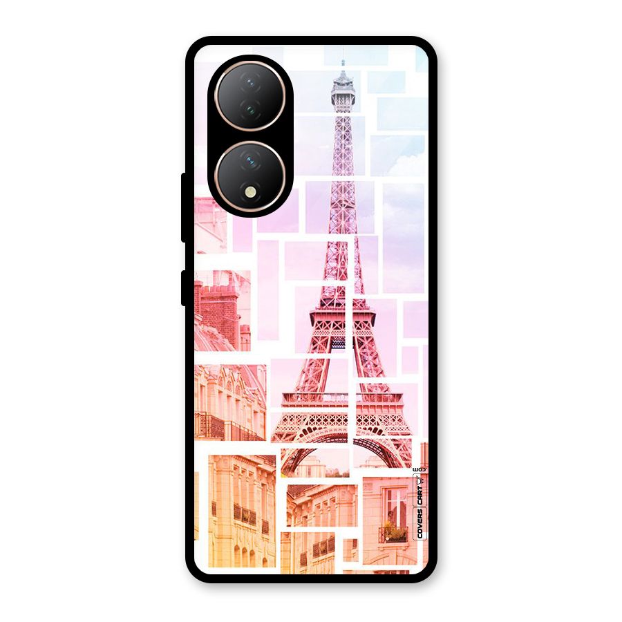 Mosiac City Glass Back Case for Vivo Y100A