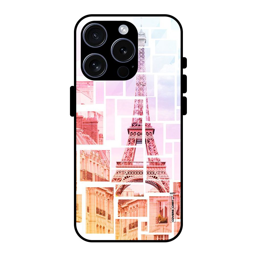 Mosiac City Glass Back Case for iPhone 15 Pro