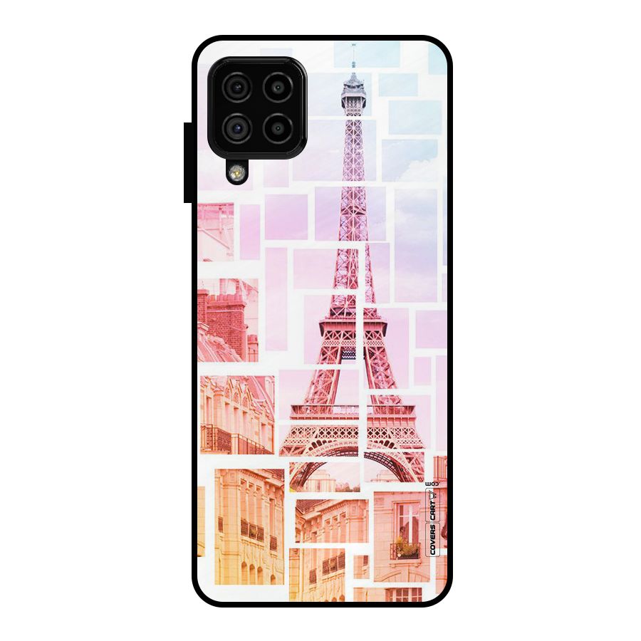 Mosiac City Metal Back Case for Galaxy A22 4G