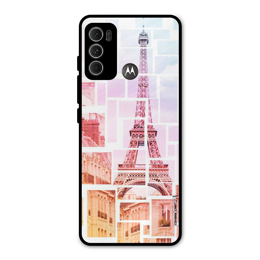 Mosiac City Metal Back Case for Moto G60
