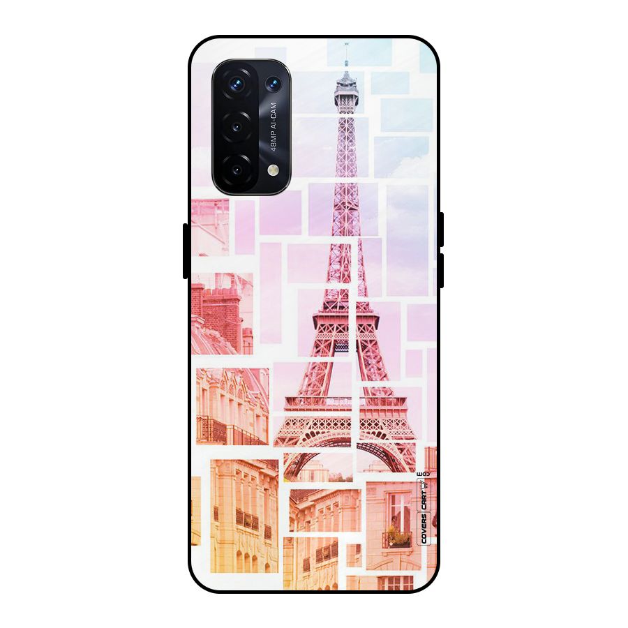 Mosiac City Metal Back Case for Oppo A74 5G