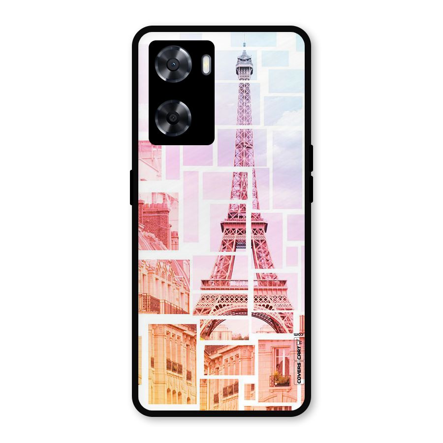 Mosiac City Metal Back Case for Oppo A77s