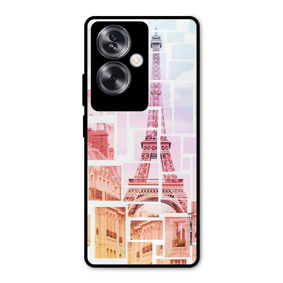 Mosiac City Metal Back Case for Oppo A79 5G