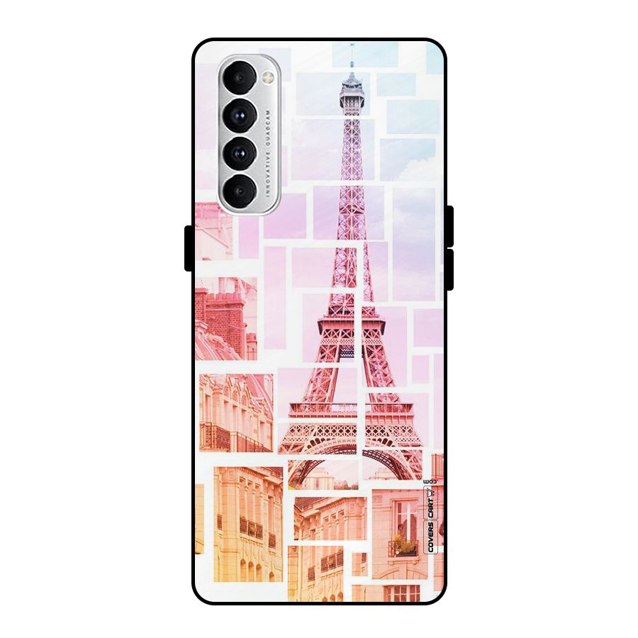Mosiac City Metal Back Case for Oppo Reno4 Pro