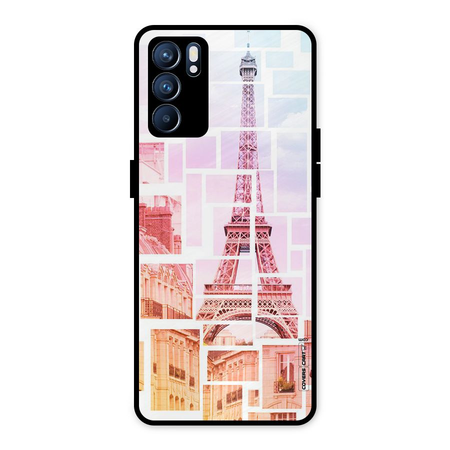 Mosiac City Metal Back Case for Oppo Reno6 5G