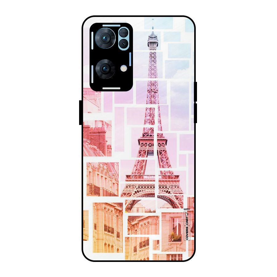 Mosiac City Metal Back Case for Oppo Reno7 Pro 5G