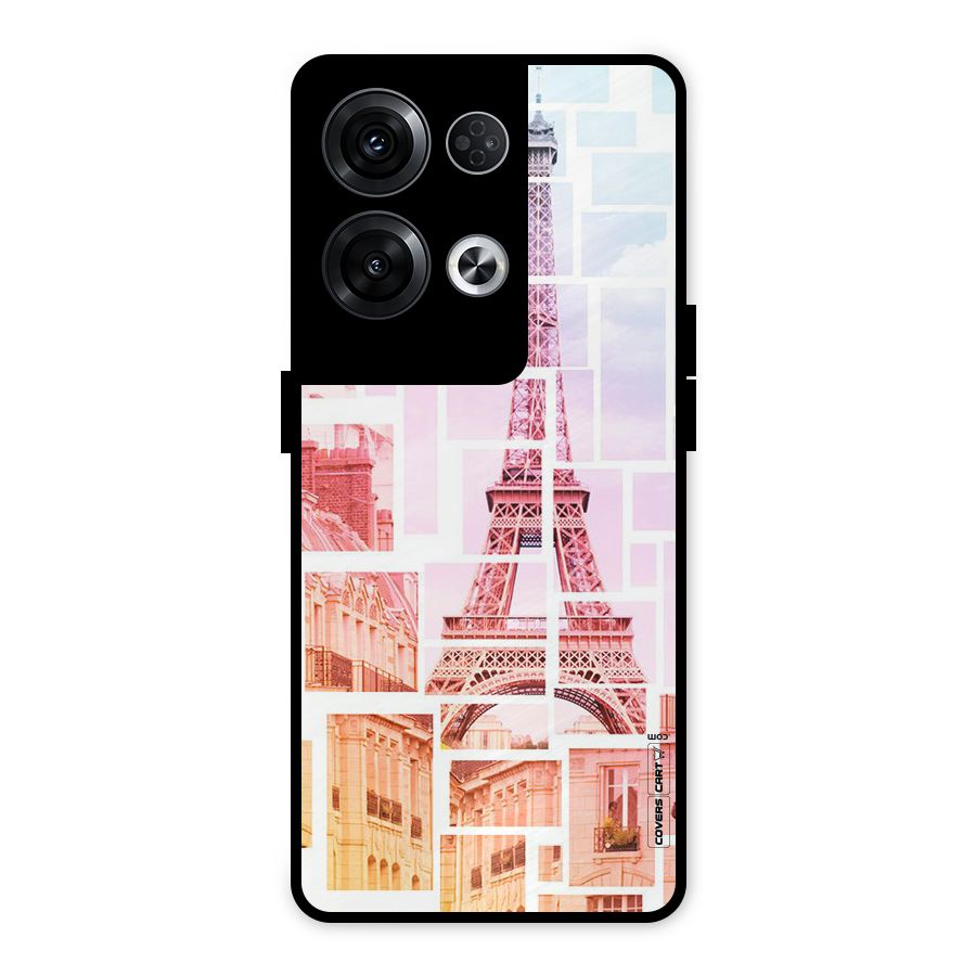 Mosiac City Metal Back Case for Oppo Reno8 Pro 5G