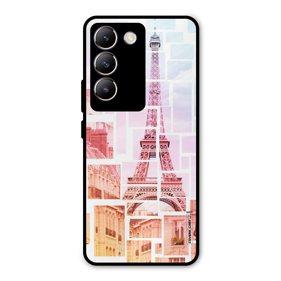 Mosiac City Metal Back Case for Vivo T3 5G