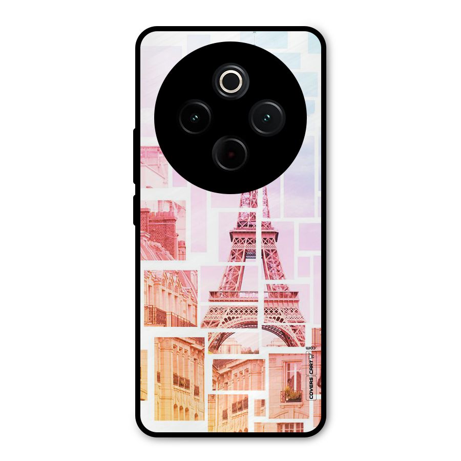 Mosiac City Metal Back Case for Vivo T4