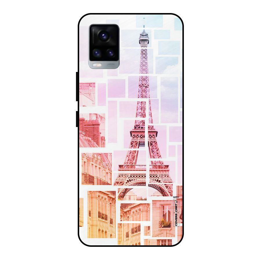 Mosiac City Metal Back Case for Vivo V20