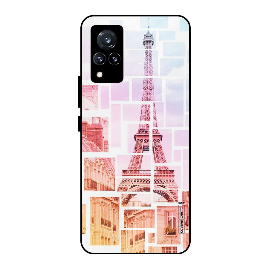 Mosiac City Metal Back Case for Vivo V21 5G