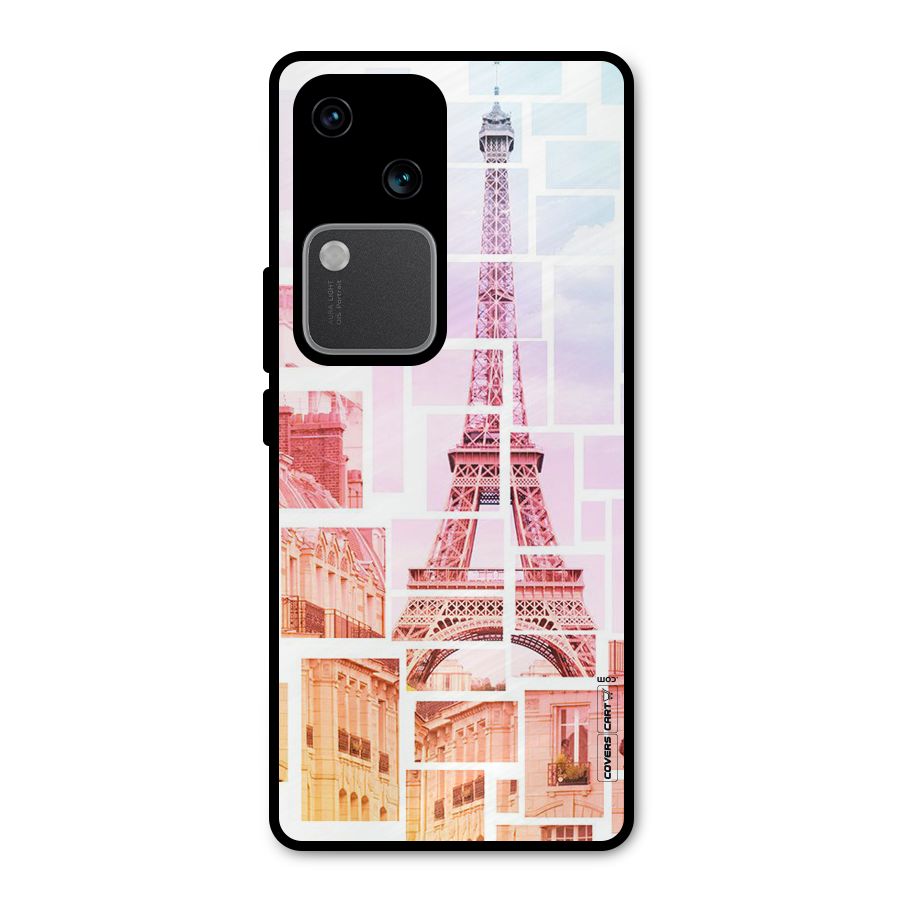 Mosiac City Metal Back Case for Vivo V30 Pro