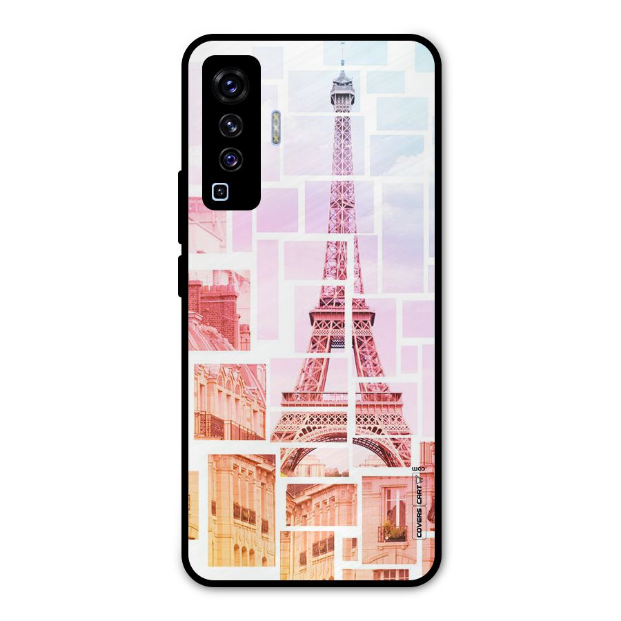 Mosiac City Metal Back Case for Vivo X50
