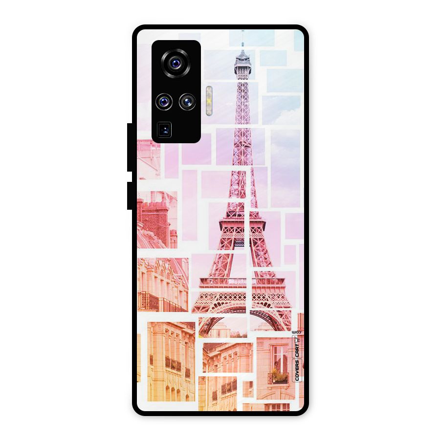 Mosiac City Metal Back Case for Vivo X50 Pro