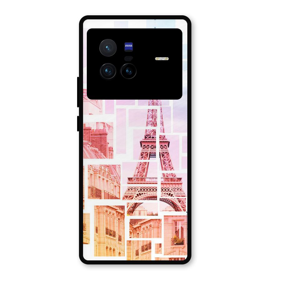 Mosiac City Metal Back Case for Vivo X80