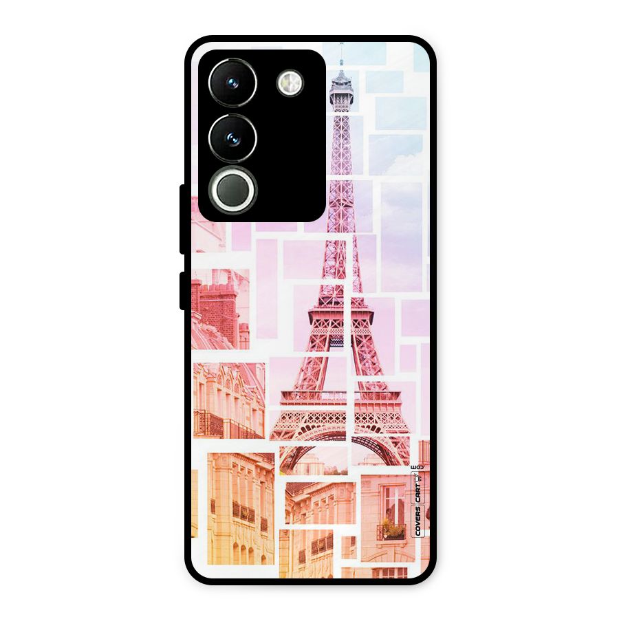 Mosiac City Metal Back Case for Vivo Y200