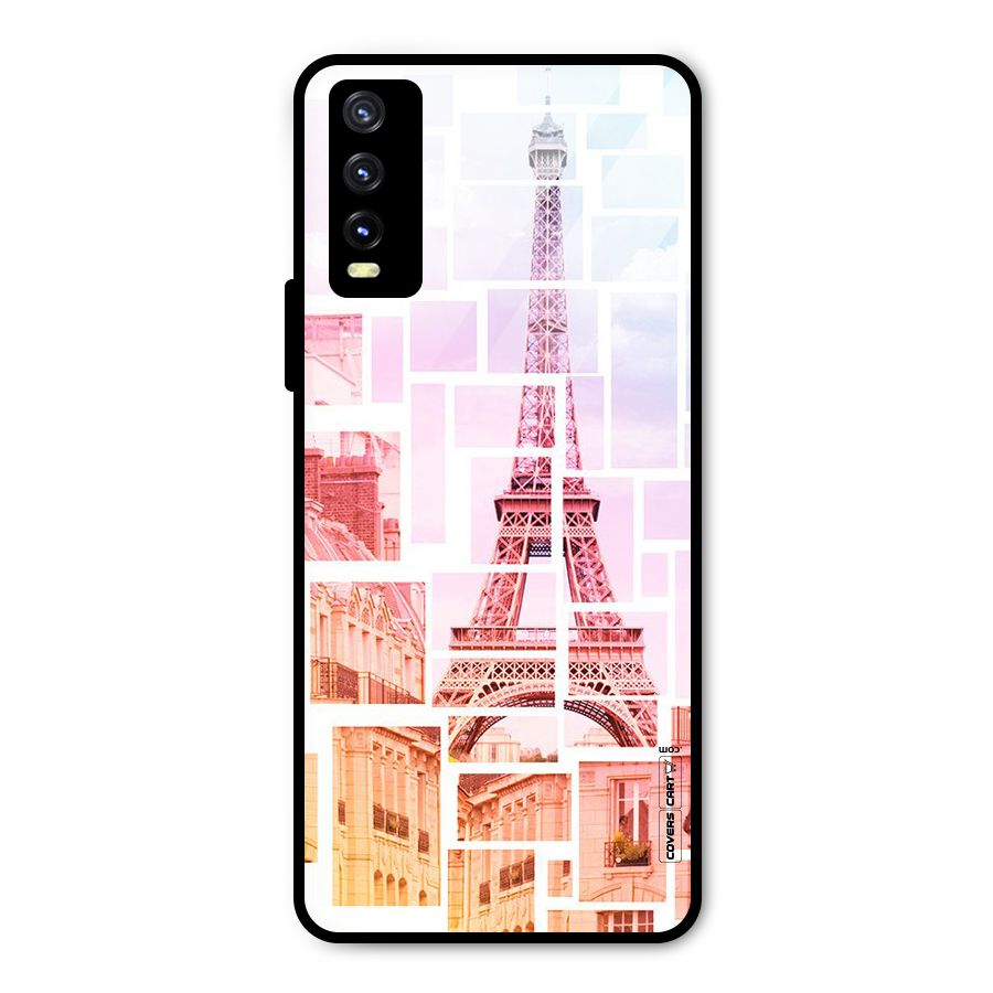 Mosiac City Metal Back Case for Vivo Y20 2021