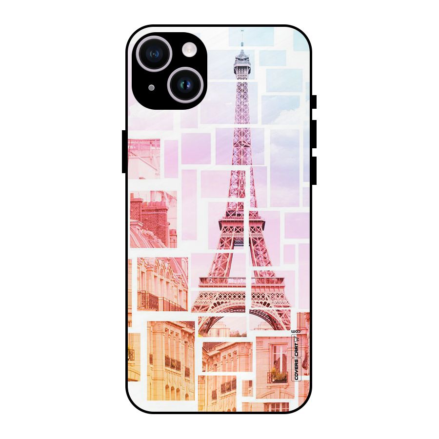 Mosiac City Metal Back Case for iPhone 14 Plus