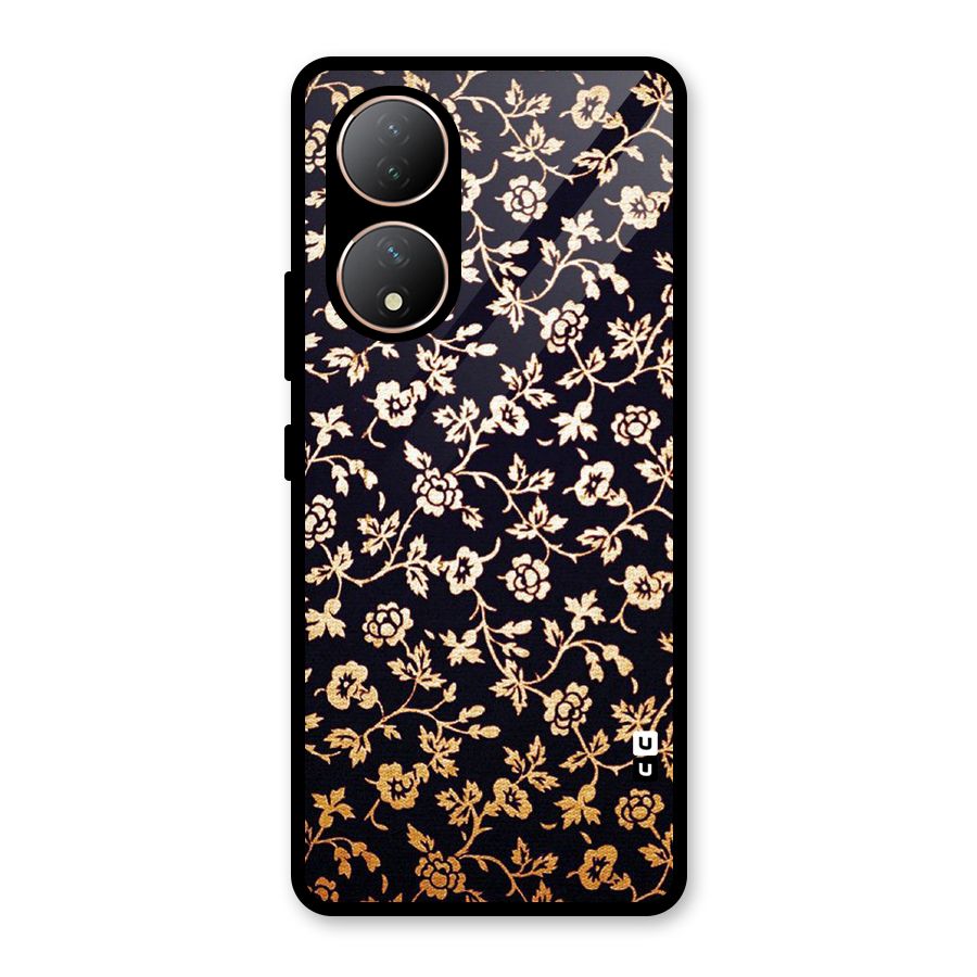 Most Beautiful Floral Glass Back Case for Vivo Y100A
