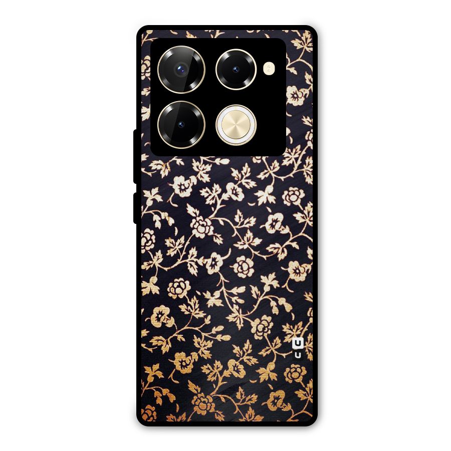 Most Beautiful Floral Metal Back Case for Infinix Note 40 Pro