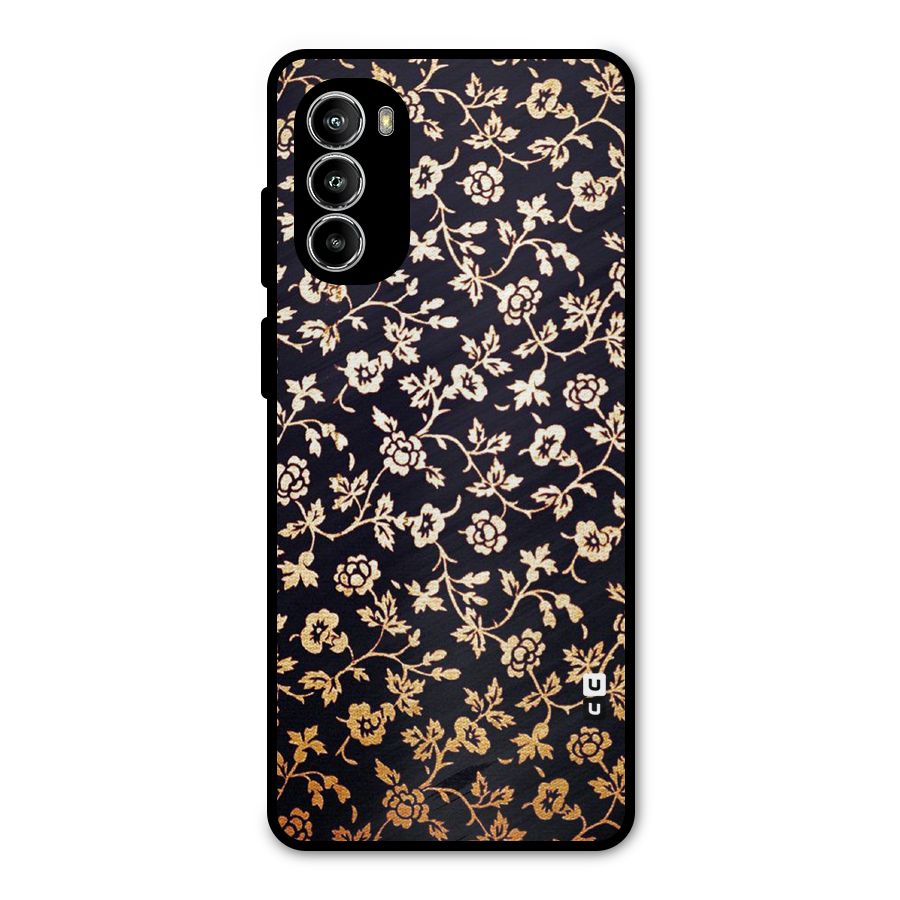 Most Beautiful Floral Metal Back Case for Moto G52