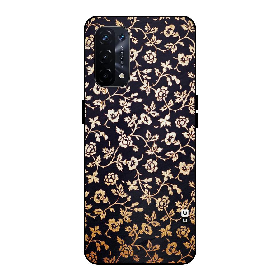 Most Beautiful Floral Metal Back Case for Oppo A74 5G