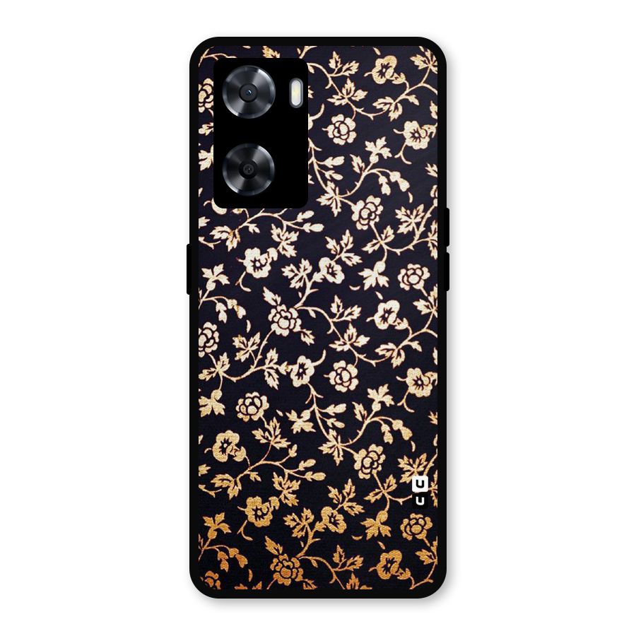 Most Beautiful Floral Metal Back Case for Oppo A77s