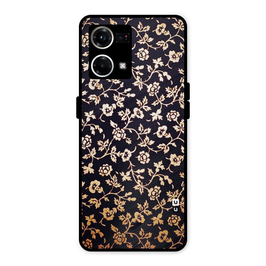 Most Beautiful Floral Metal Back Case for Oppo F21s Pro 4G