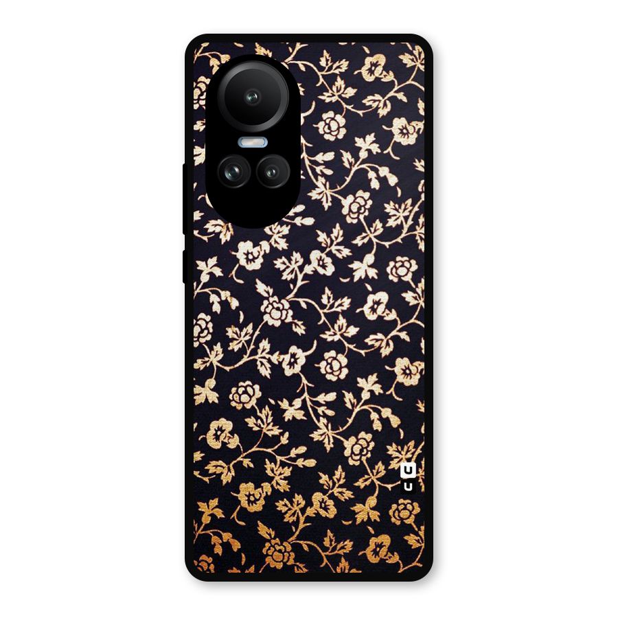 Most Beautiful Floral Metal Back Case for Oppo Reno10 Pro