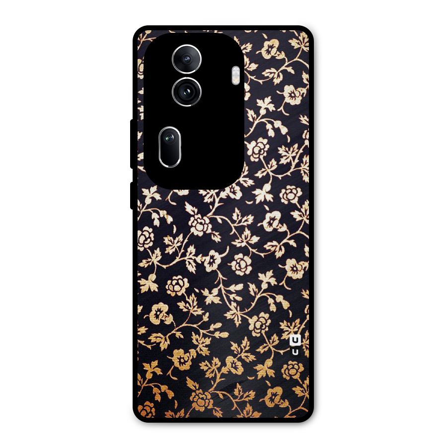 Most Beautiful Floral Metal Back Case for Oppo Reno11 Pro 5G