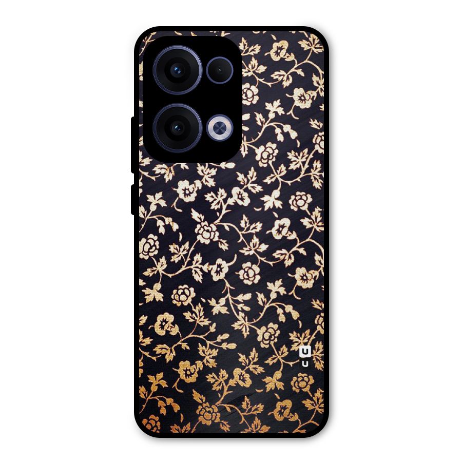 Most Beautiful Floral Metal Back Case for Oppo Reno13
