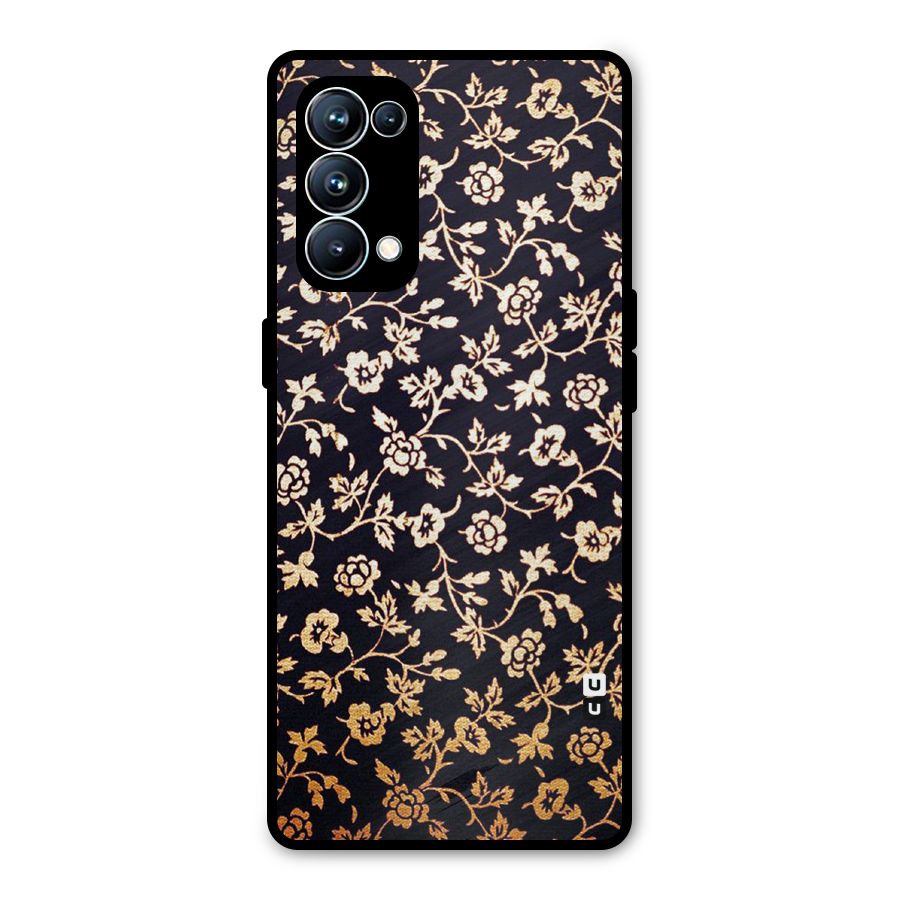 Most Beautiful Floral Metal Back Case for Oppo Reno5 Pro 5G