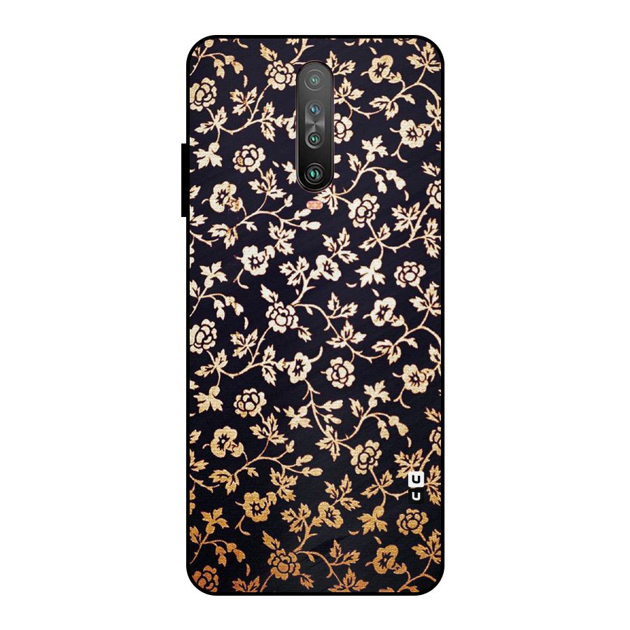 Most Beautiful Floral Metal Back Case for Poco X2