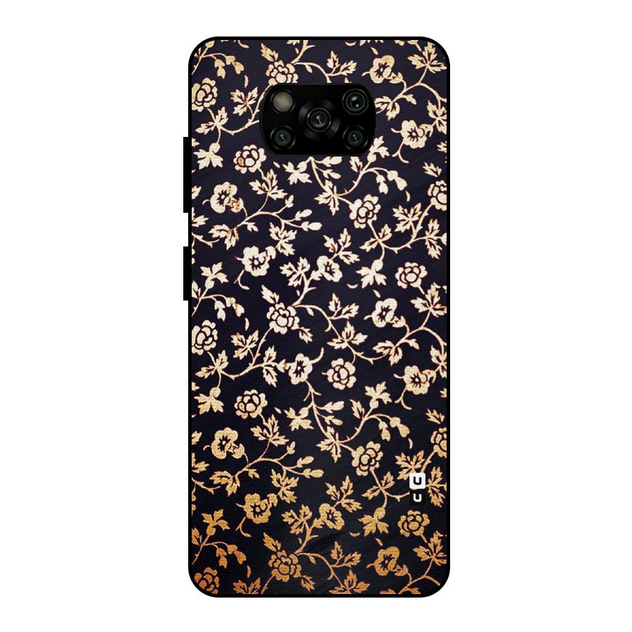 Most Beautiful Floral Metal Back Case for Poco X3