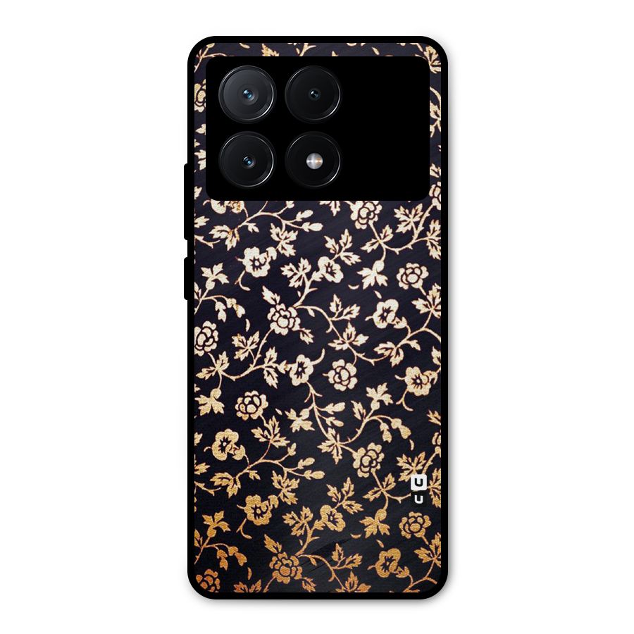 Most Beautiful Floral Metal Back Case for Poco X6 Pro