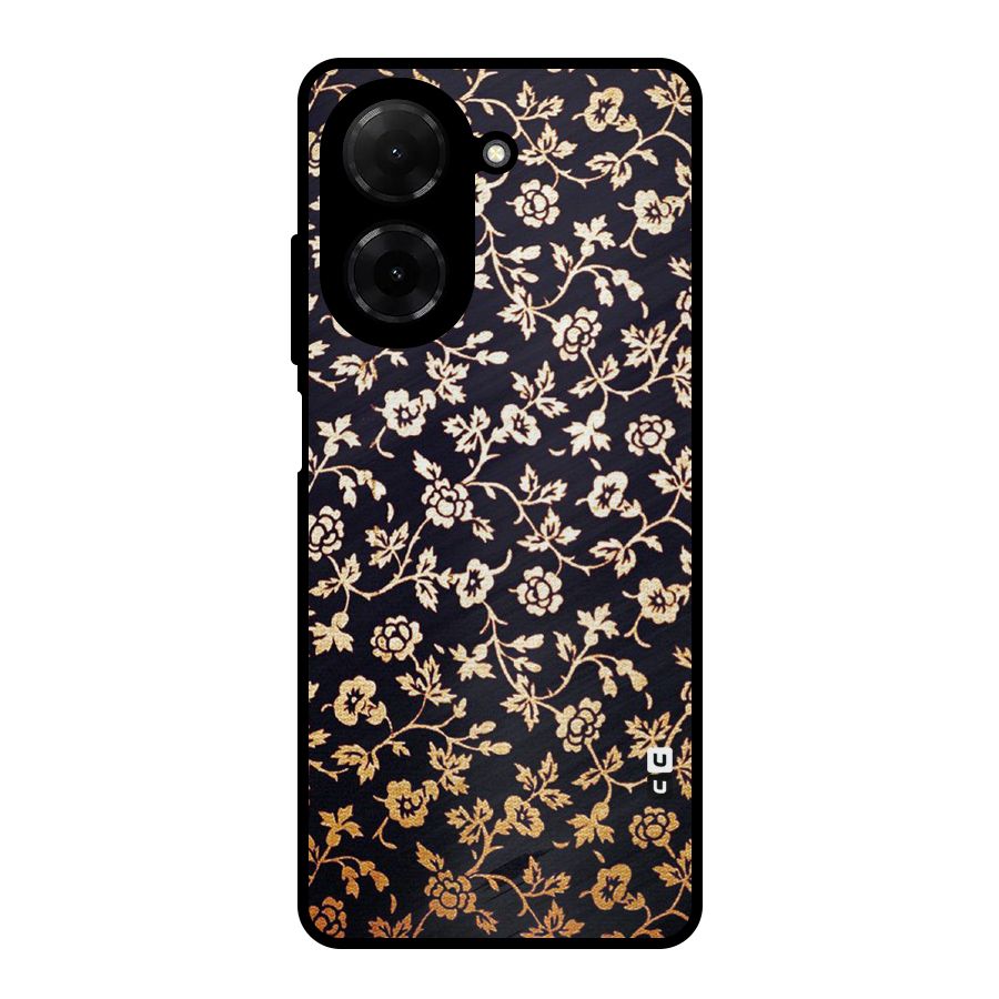Most Beautiful Floral Metal Back Case for Redmi A5 4G