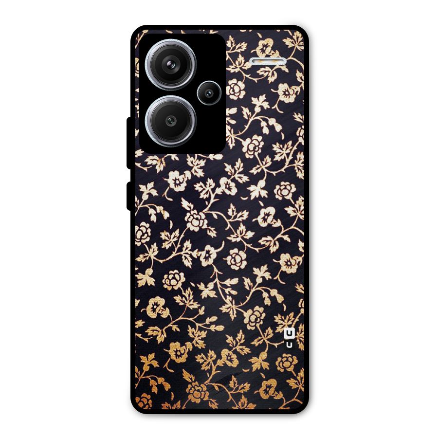 Most Beautiful Floral Metal Back Case for Redmi Note 13 Pro Plus