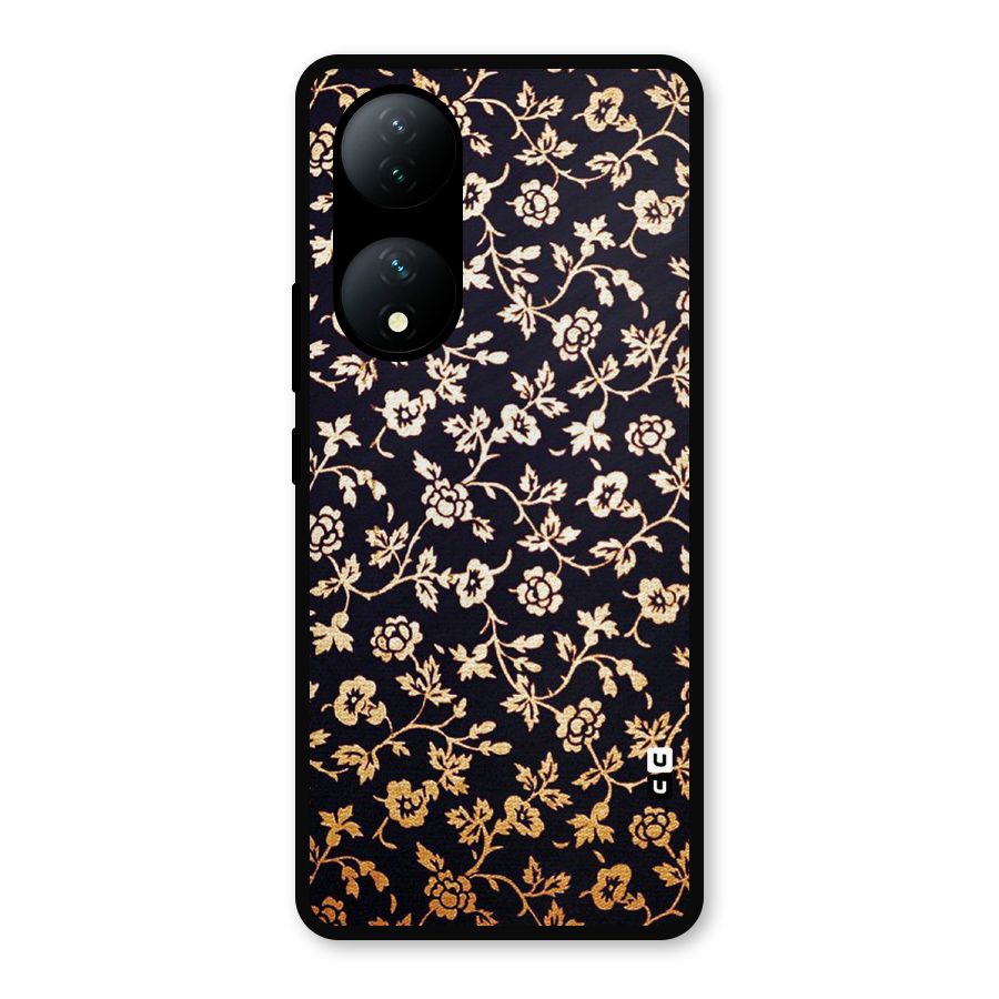 Most Beautiful Floral Metal Back Case for Vivo T2